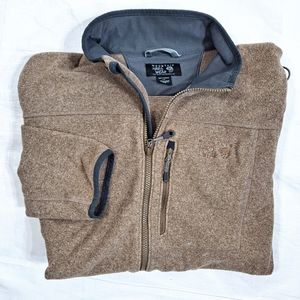 Mountain Hardwear Brown Zip Up Fleece Jacket